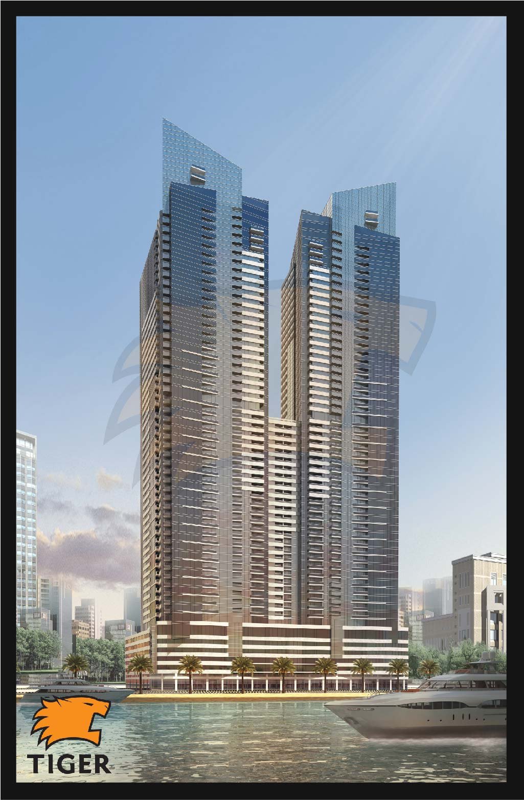 Twin Tower Residential Building